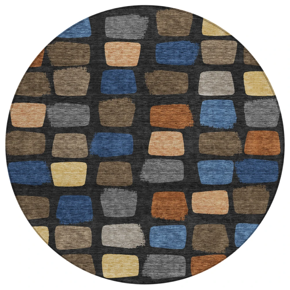 Chantille ACN2501 Black 8' x 8' Rug
