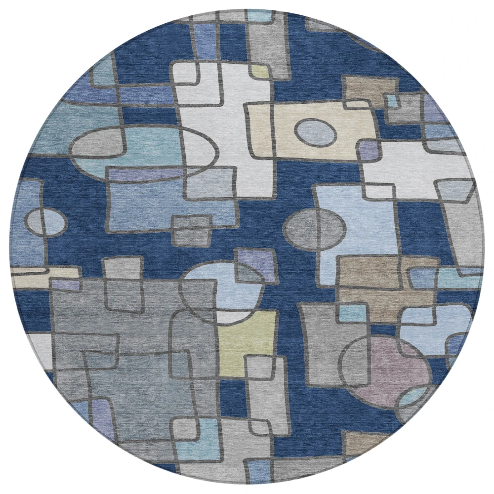 Chantille ACN2503 Navy 8' x 8' Rug