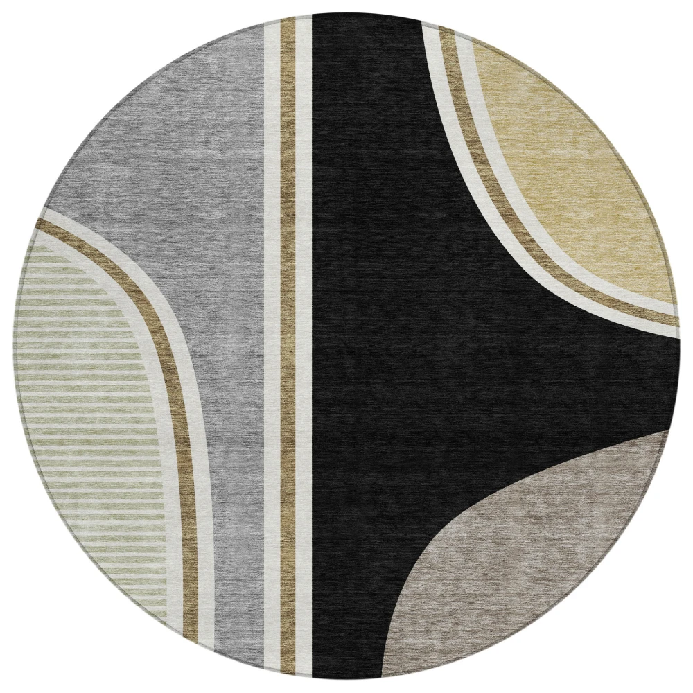 Chantille ACN2505 Black 8' x 8' Rug