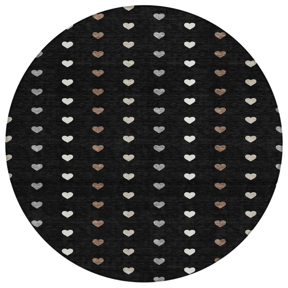 Chantille ACN2510 Black 8' x 8' Rug
