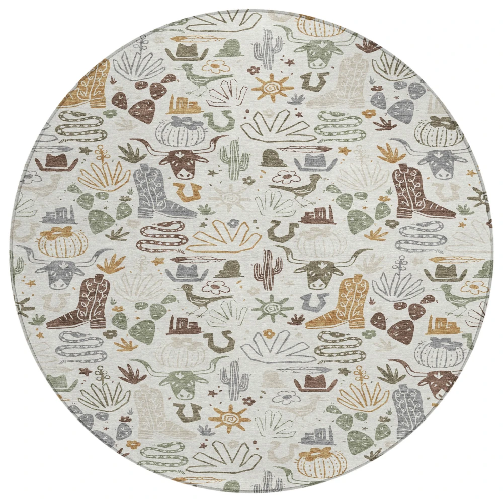 Chantille ACN2512 Ivory 8' x 8' Rug