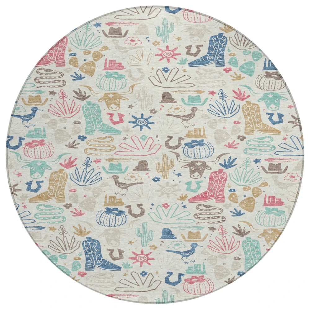 Chantille ACN2512 Linen 8' x 8' Rug