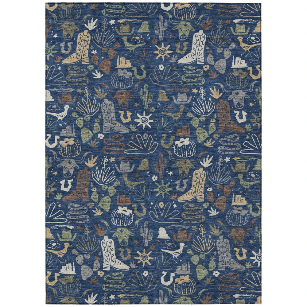 Chantille ACN2512 Navy 5' x 7'6