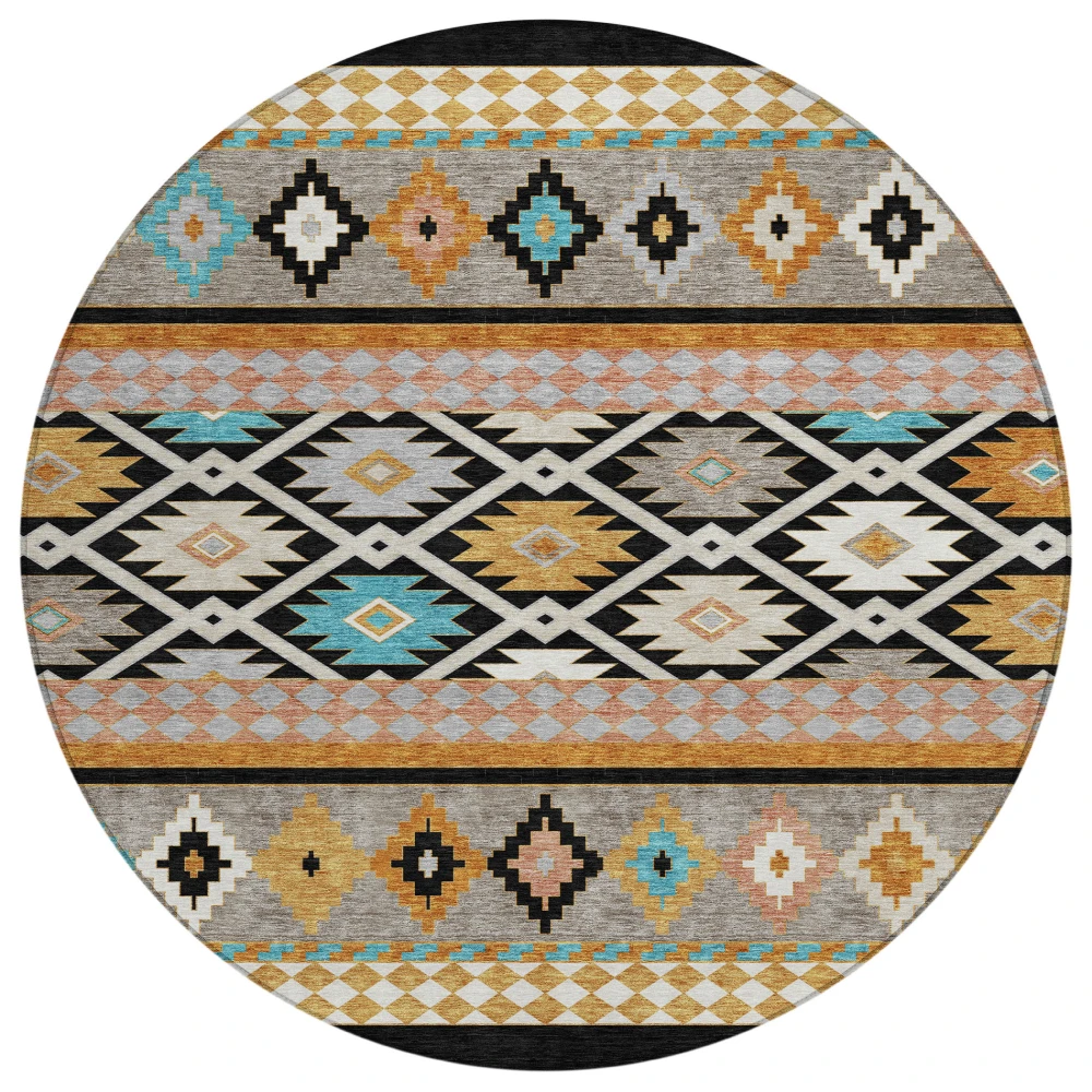 Chantille ACN2519 Black 8' x 8' Rug