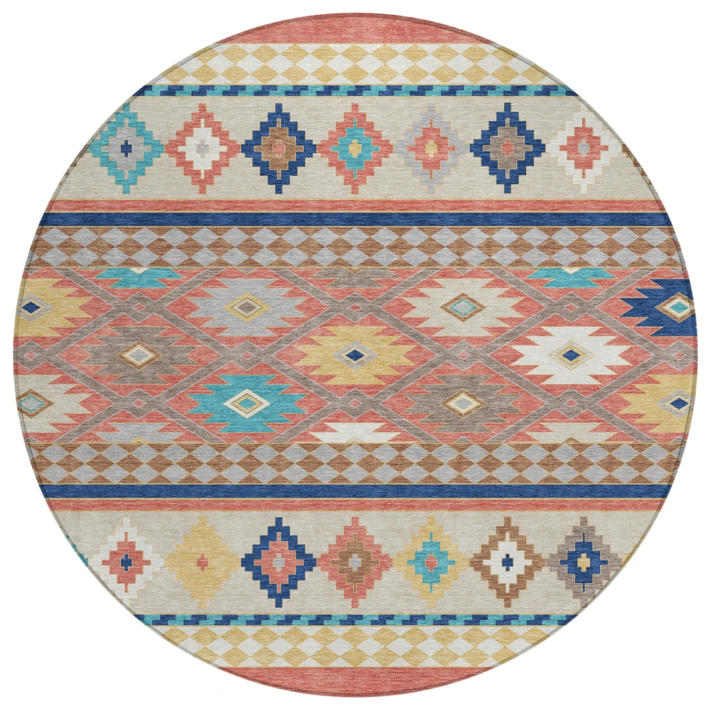 Chantille ACN2519 Coral 8' x 8' Rug