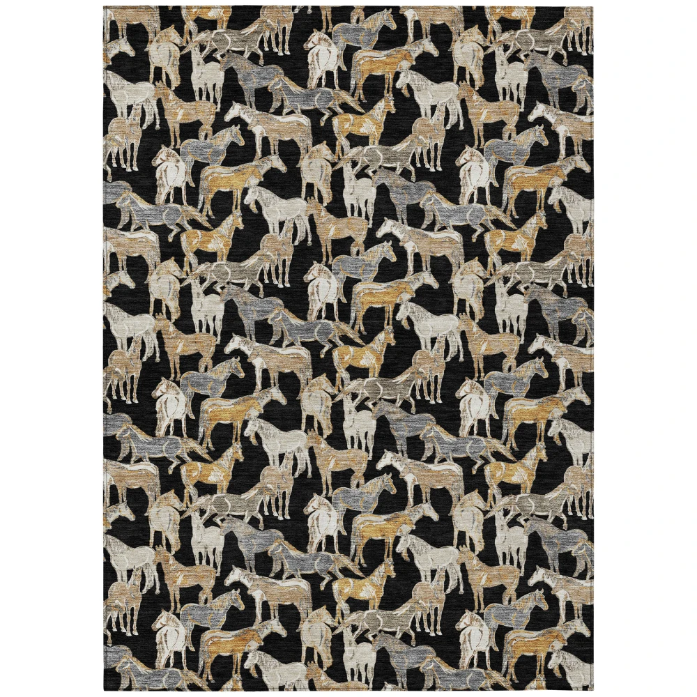 Chantille ACN2520 Black 8' x 10' Rug