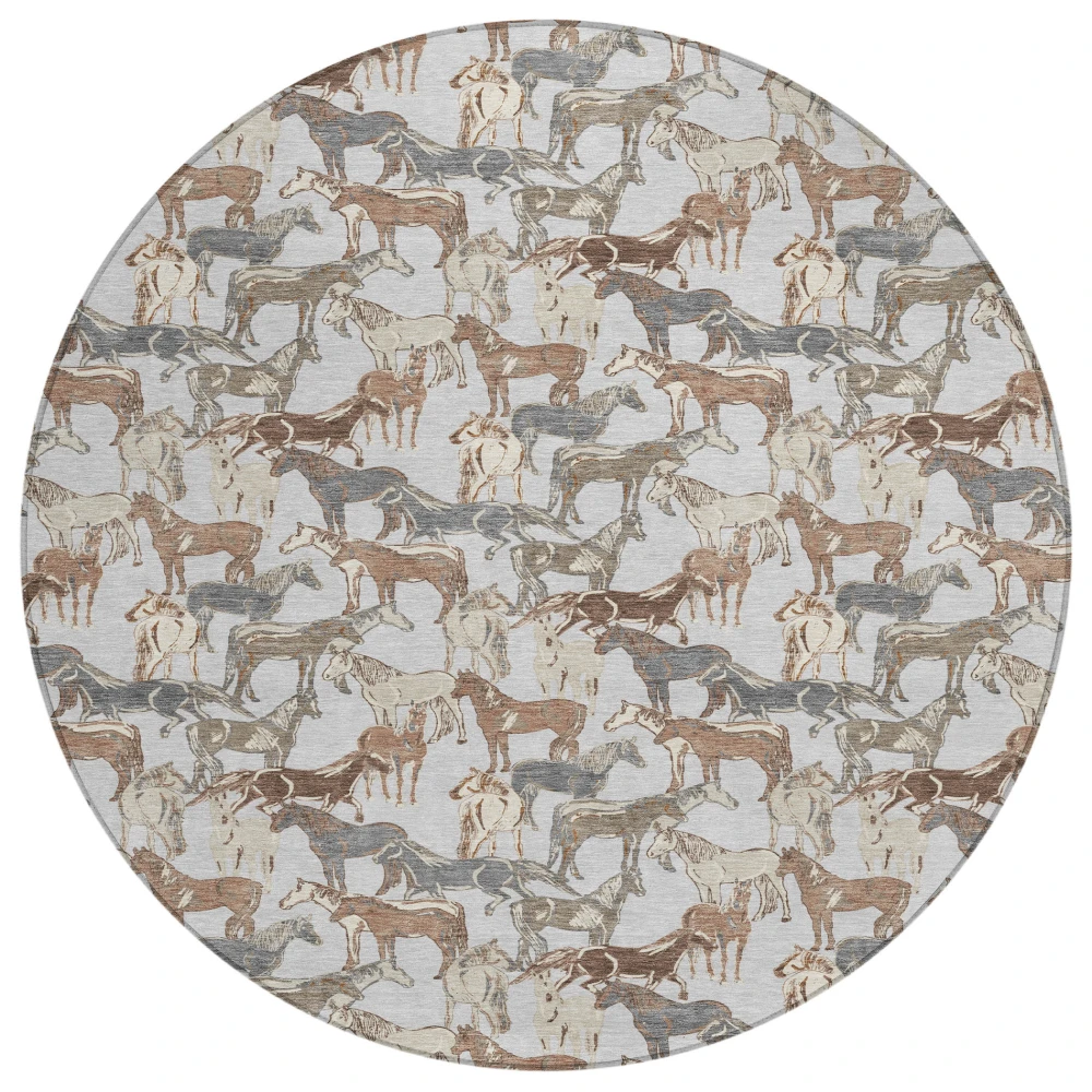 Chantille ACN2520 Silver 8' x 8' Rug