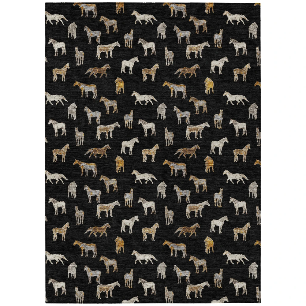 Chantille ACN2521 Black 3' x 5' Rug
