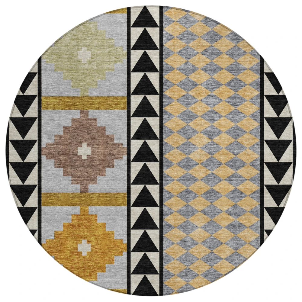 Chantille ACN2522 Black 8' x 8' Rug