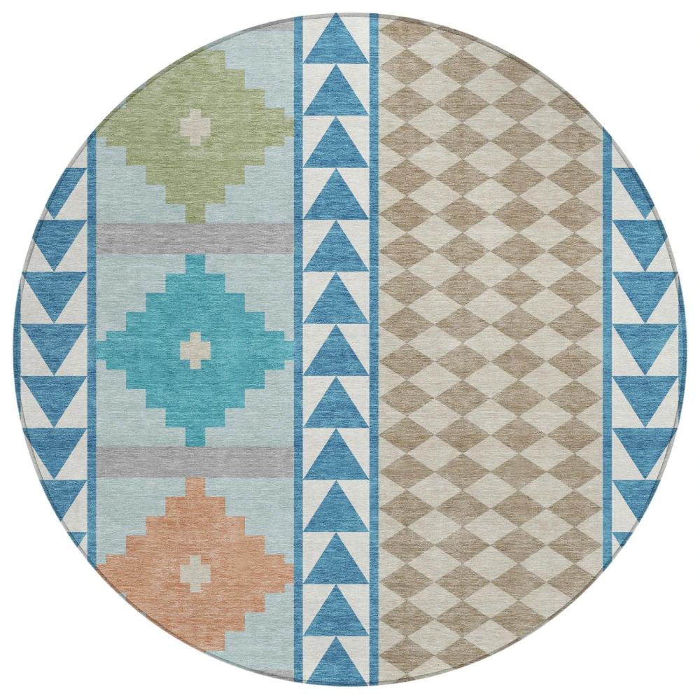 Chantille ACN2522 Teal 8' x 8' Rug
