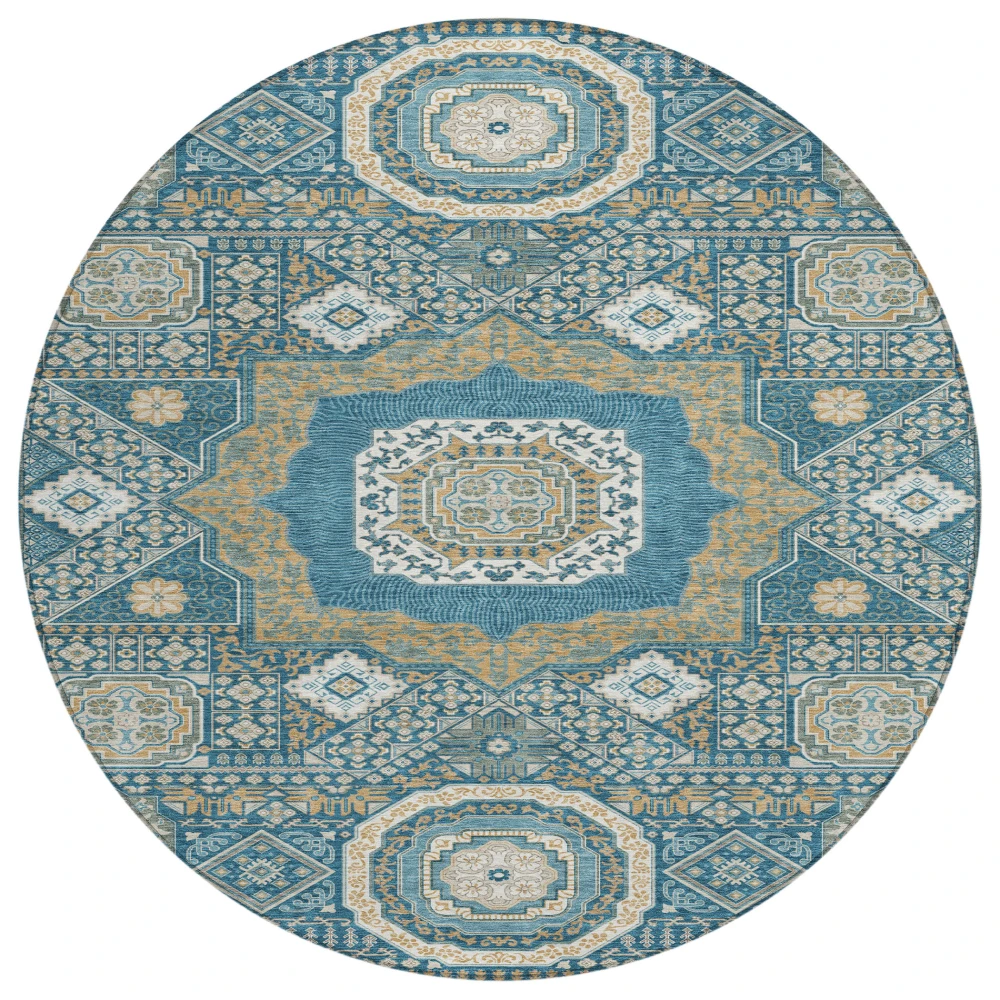 Chantille ACN2525 Teal 8' x 8' Rug