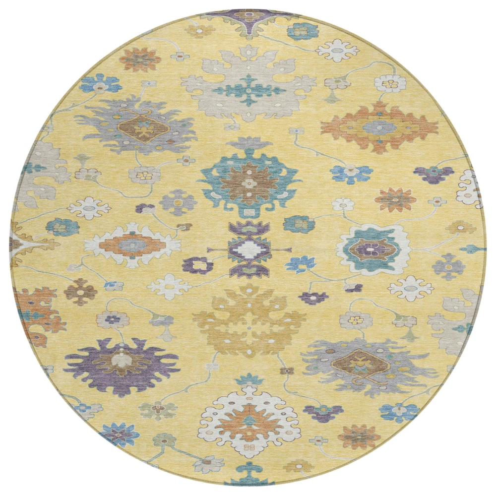 Chantille ACN2532 Yellow 8' x 8' Rug