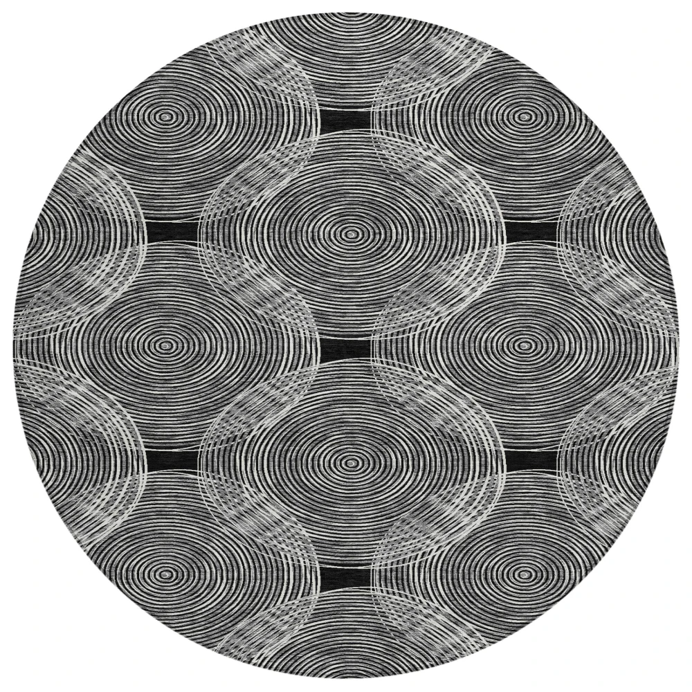 Chantille ACN2534 Black 8' x 8' Rug