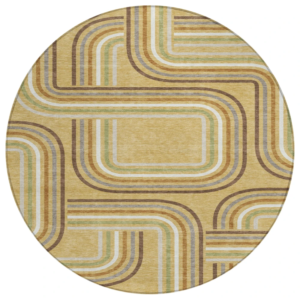 Chantille ACN2535 Gold 8' x 8' Rug