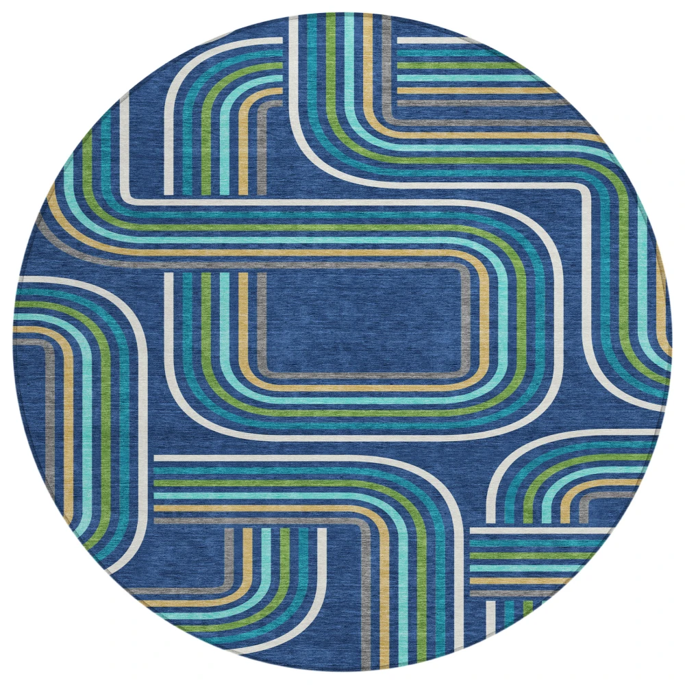 Chantille ACN2535 Navy 8' x 8' Rug