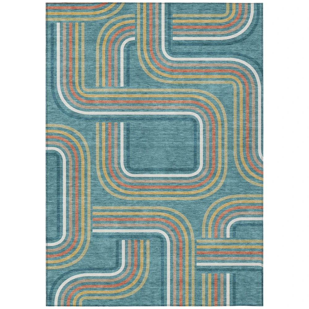 Chantille ACN2535 Teal 5' x 7'6