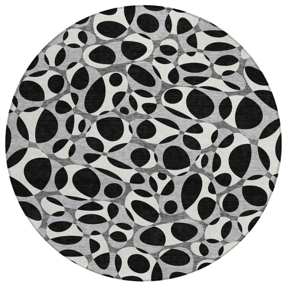Chantille ACN2536 Black 8' x 8' Rug