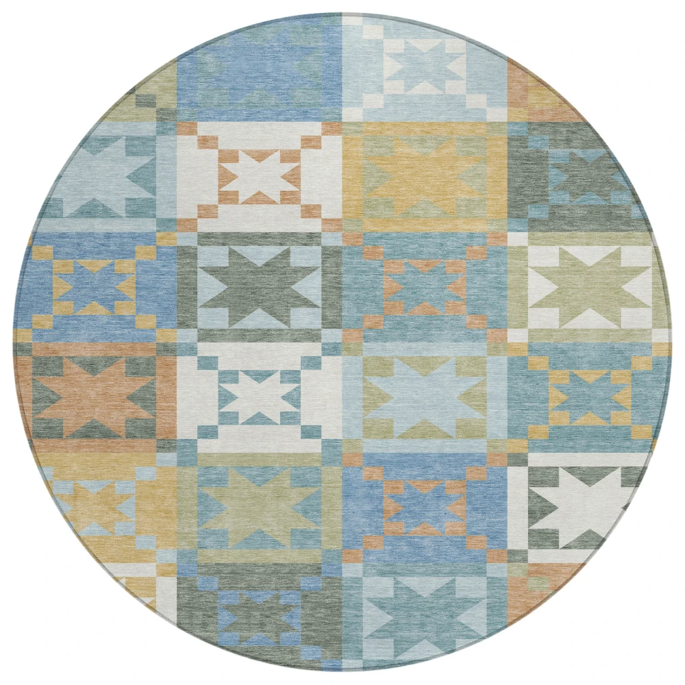 Chantille ACN2538 Blue 8' x 8' Rug