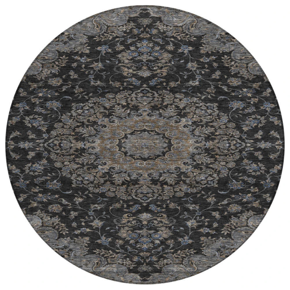 Chantille ACN2543 Black 8' x 8' Rug
