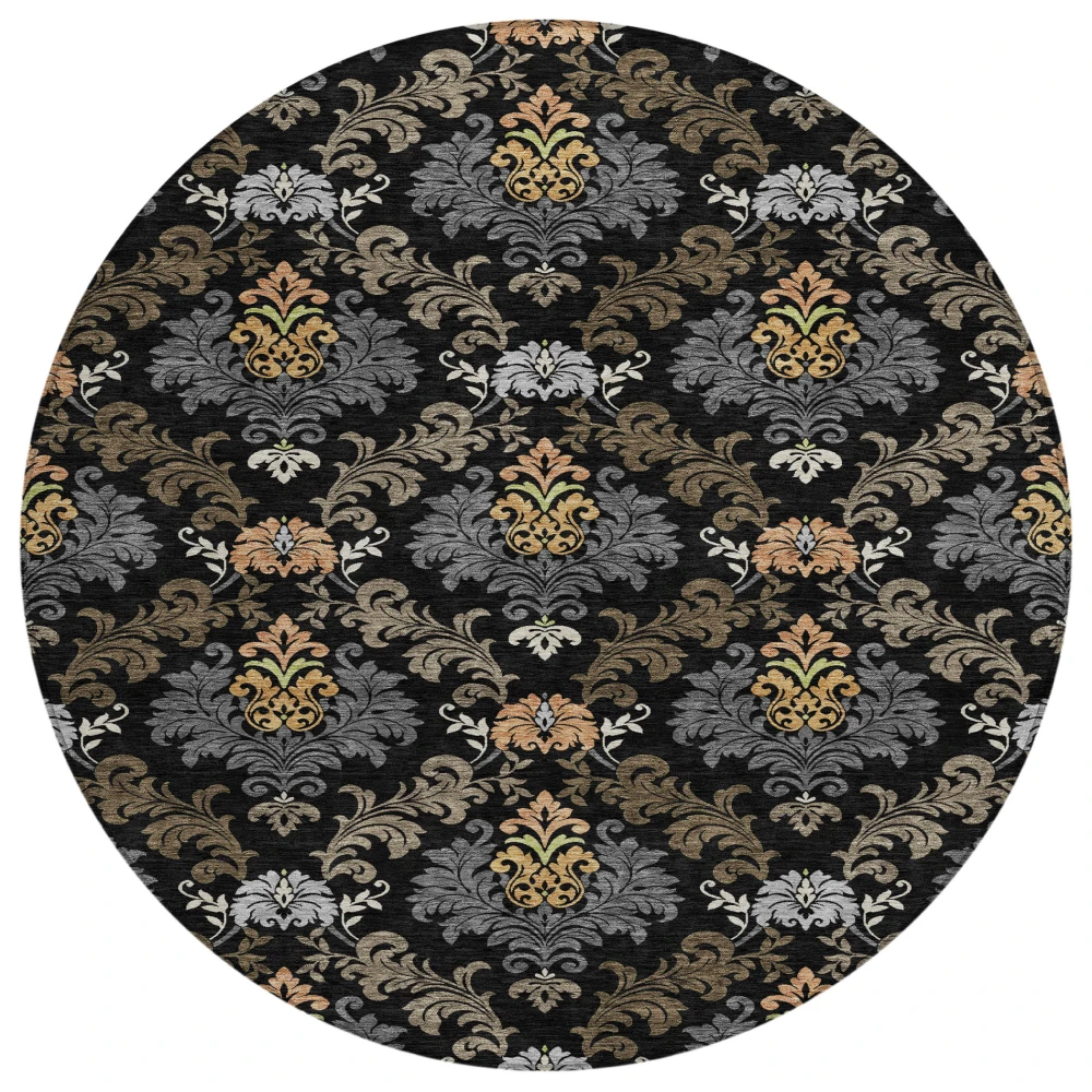 Chantille ACN2544 Black 8' x 8' Rug