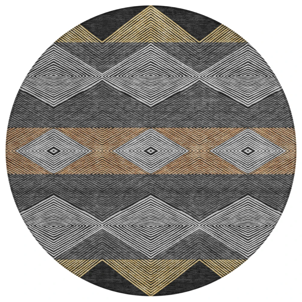 Chantille ACN2545 Black 8' x 8' Rug