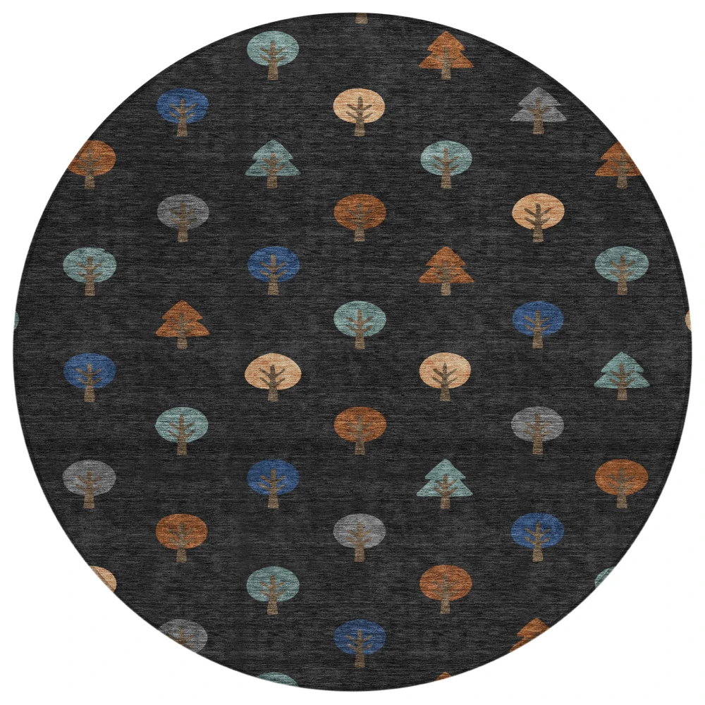 Chantille ACN2550 Black 8' x 8' Rug