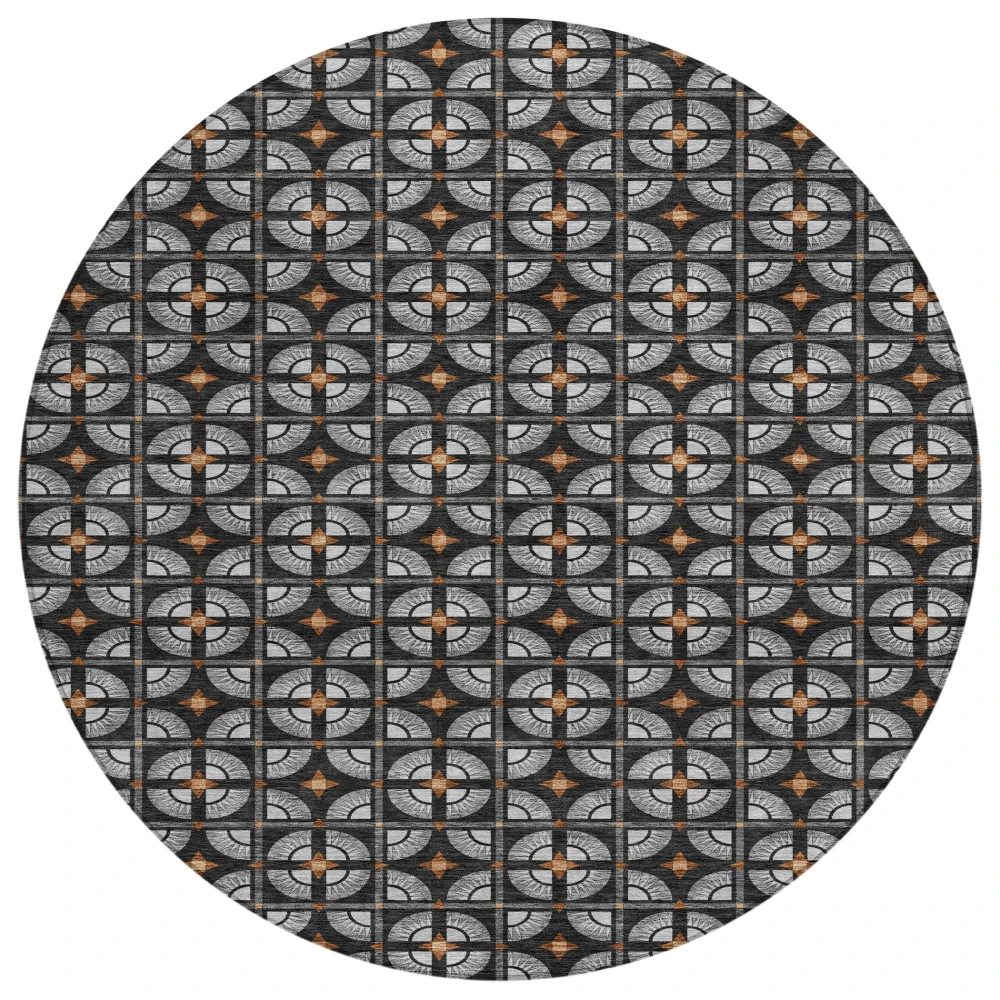 Chantille ACN2552 Black 8' x 8' Rug
