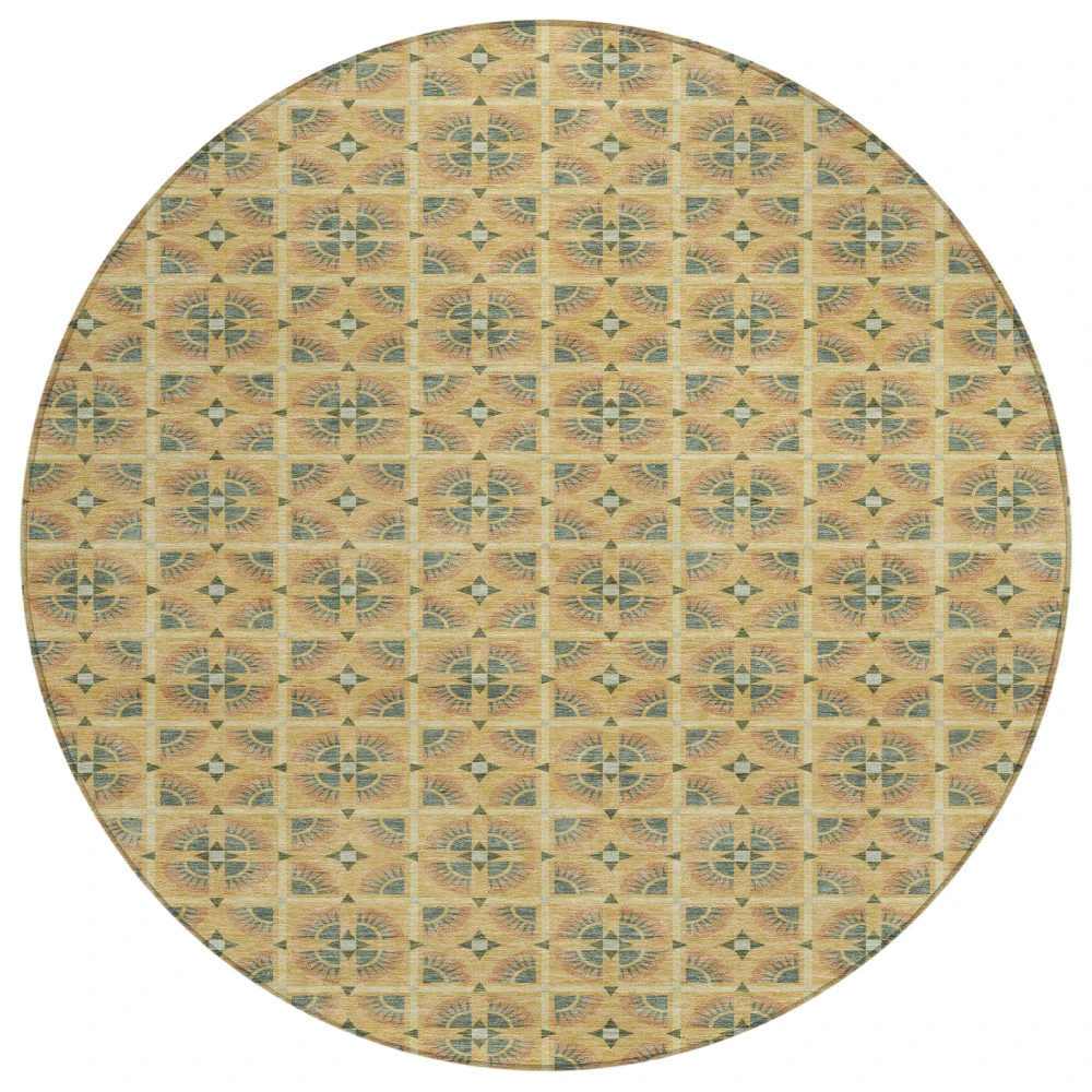 Chantille ACN2552 Gold 8' x 8' Rug