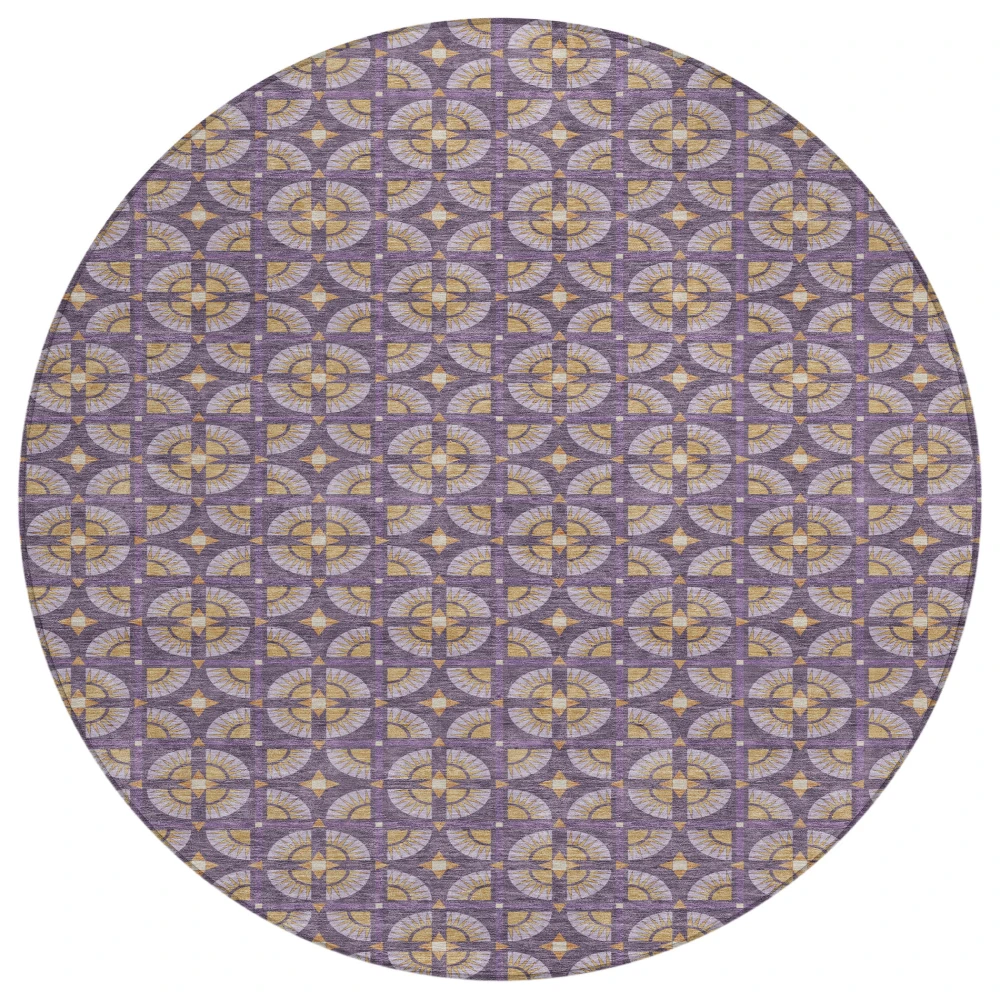 Chantille ACN2552 Purple 8' x 8' Rug