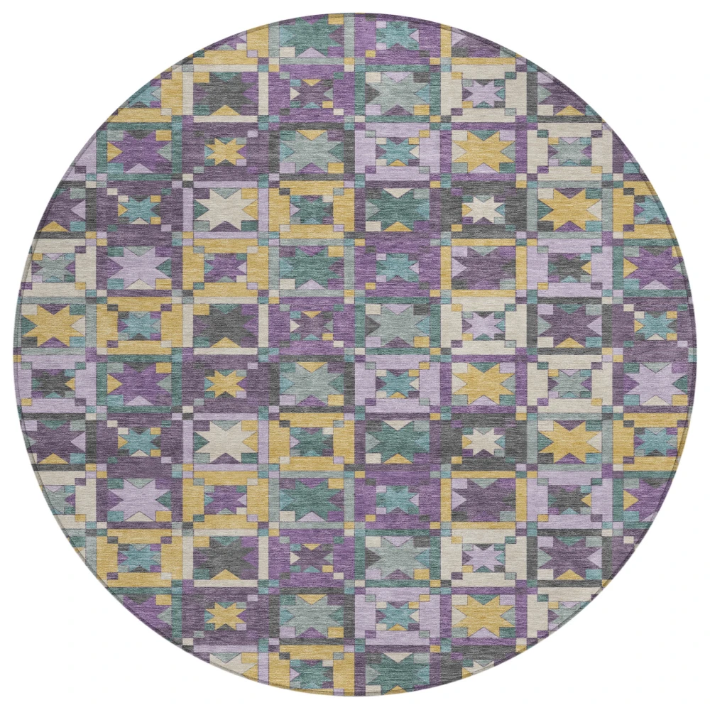 Chantille ACN2553 Purple 8' x 8' Rug
