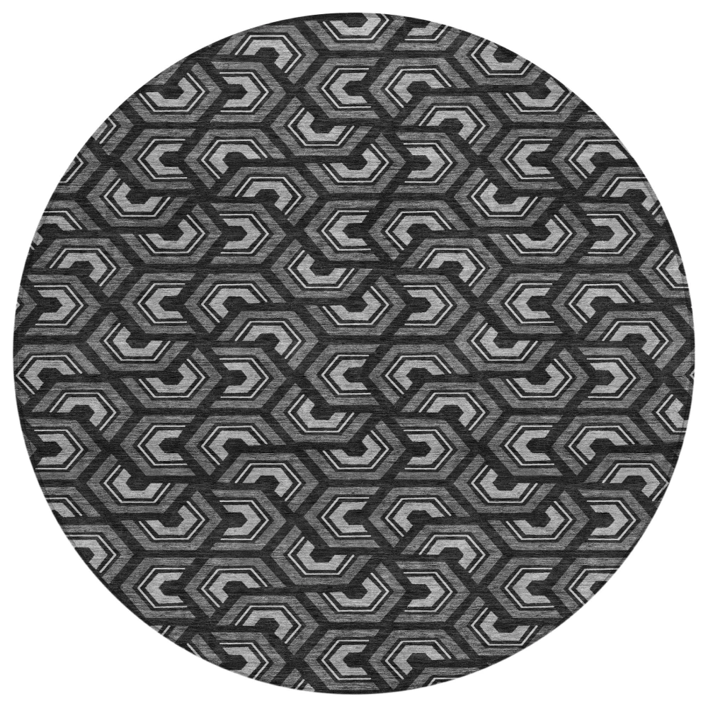 Chantille ACN2554 Black 8' x 8' Rug