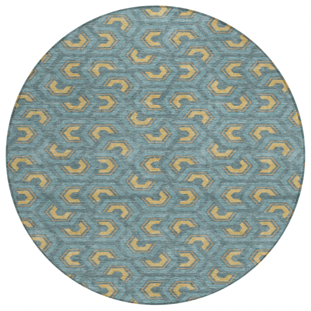 Chantille ACN2554 Teal 8' x 8' Rug