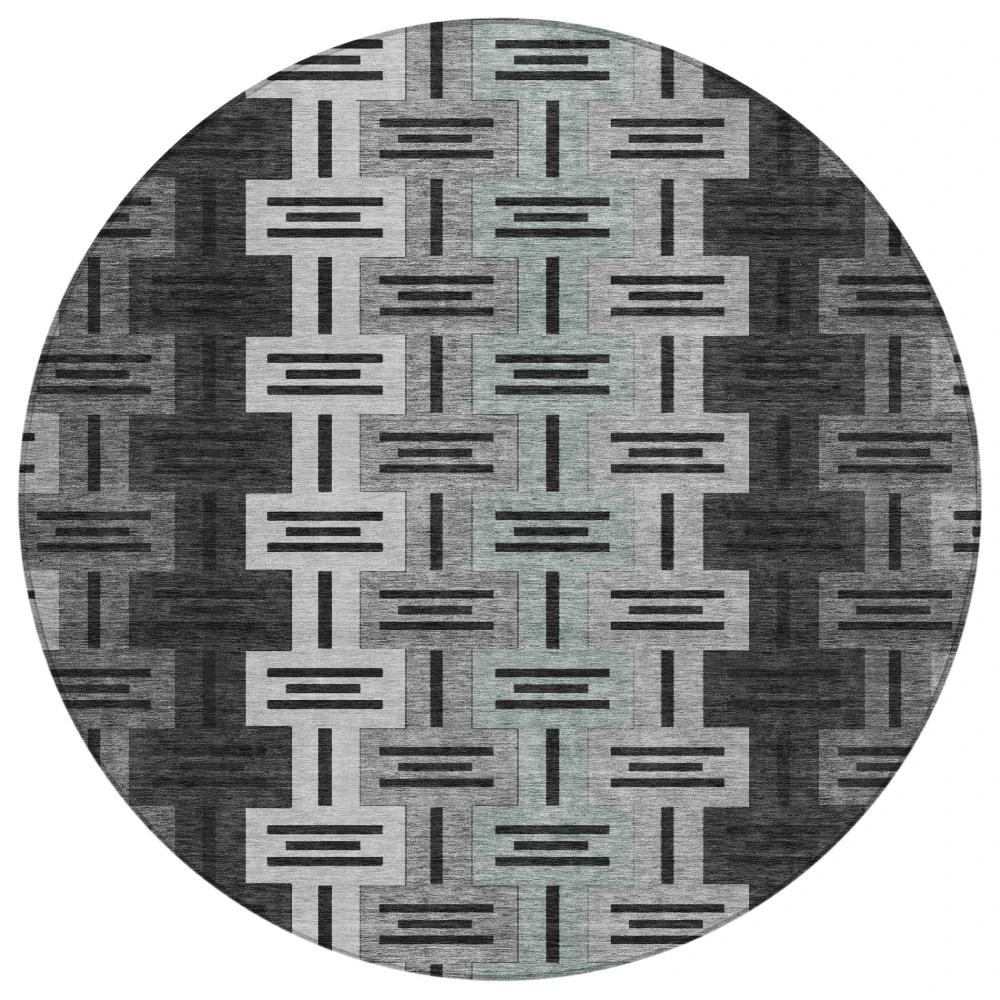 Chantille ACN2556 Black 8' x 8' Rug