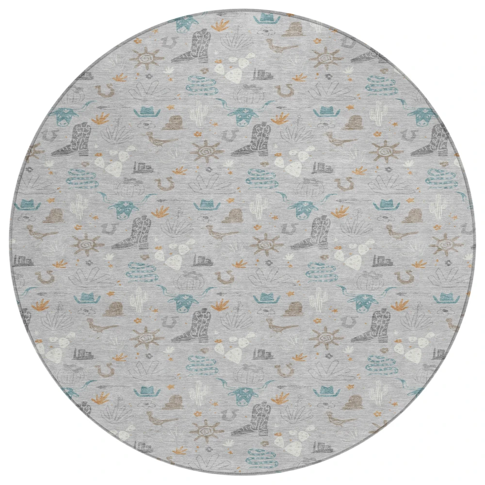 Chantille ACN2562 Silver 8' x 8' Rug