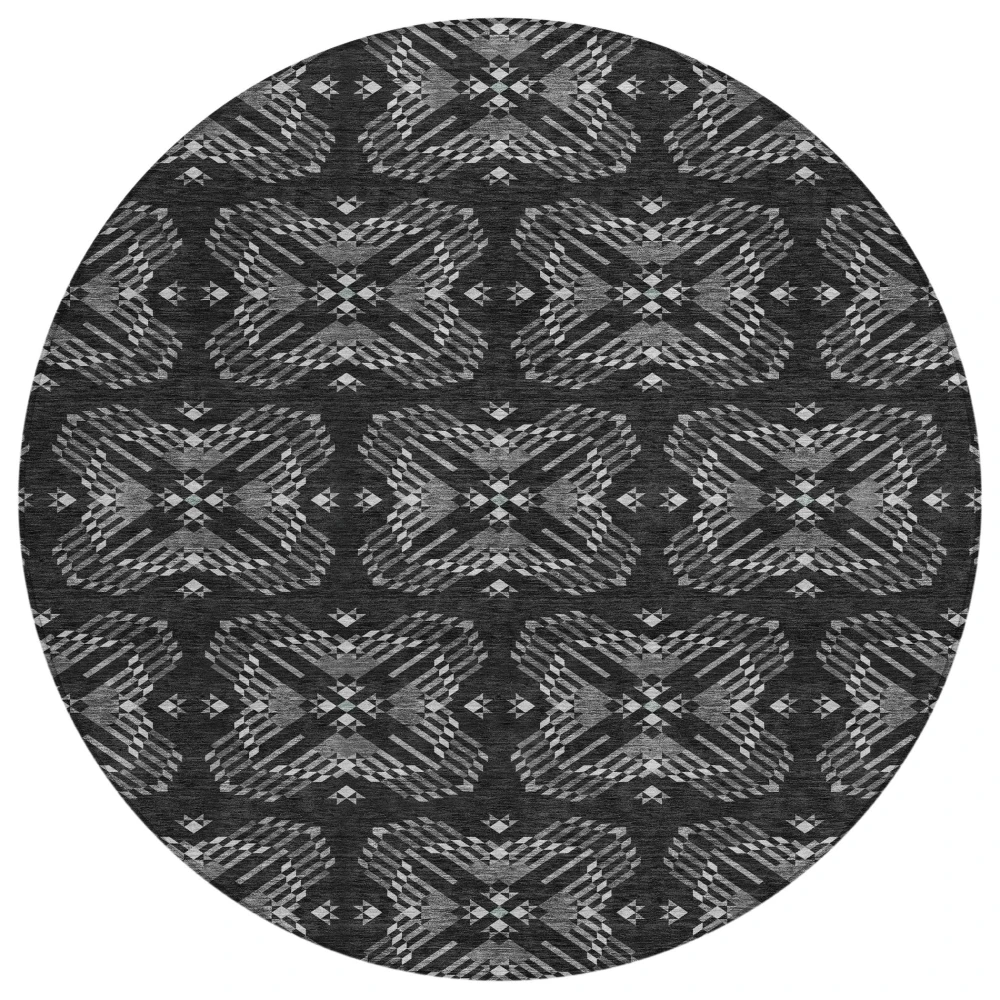 Chantille ACN2563 Black 8' x 8' Rug