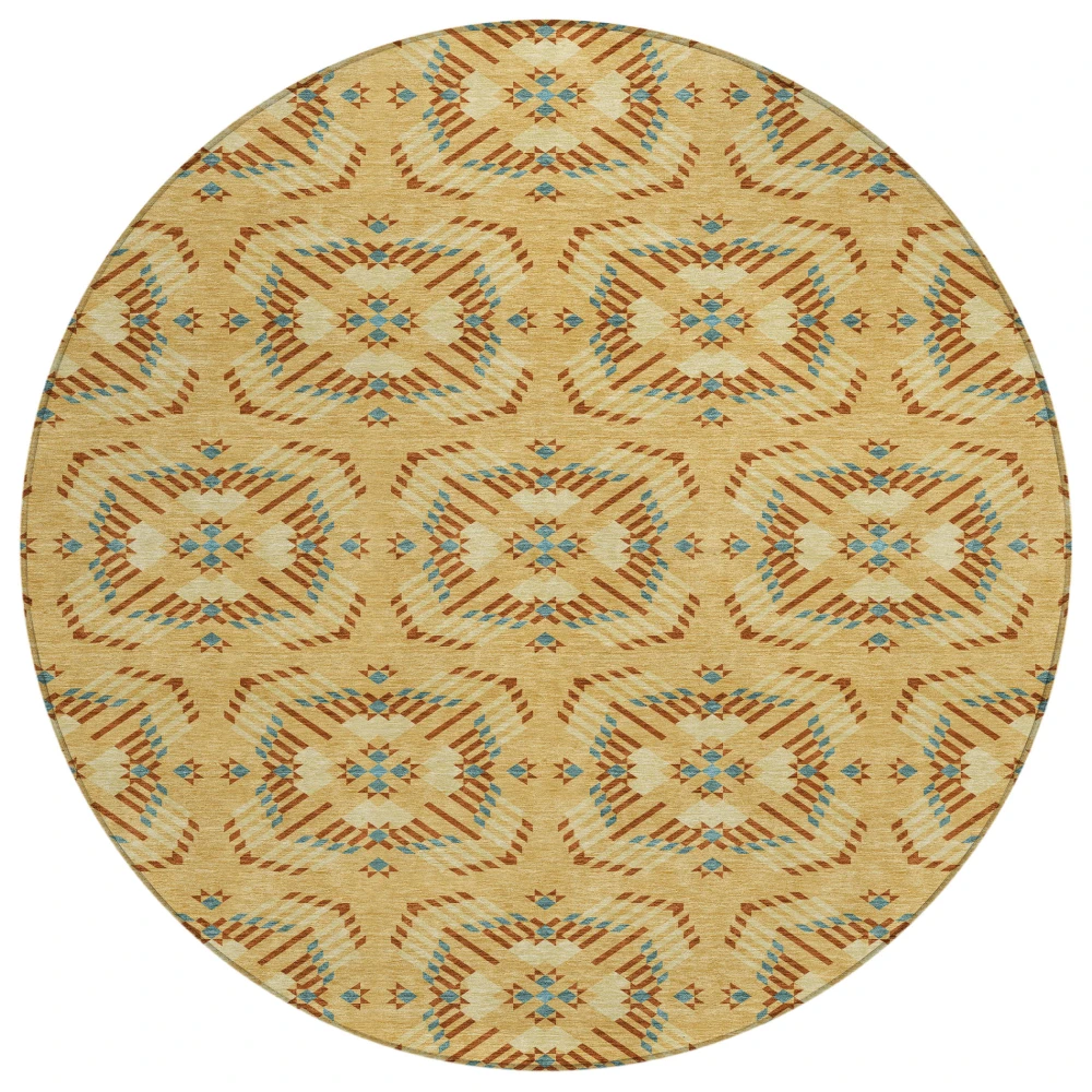 Chantille ACN2563 Gold 8' x 8' Rug