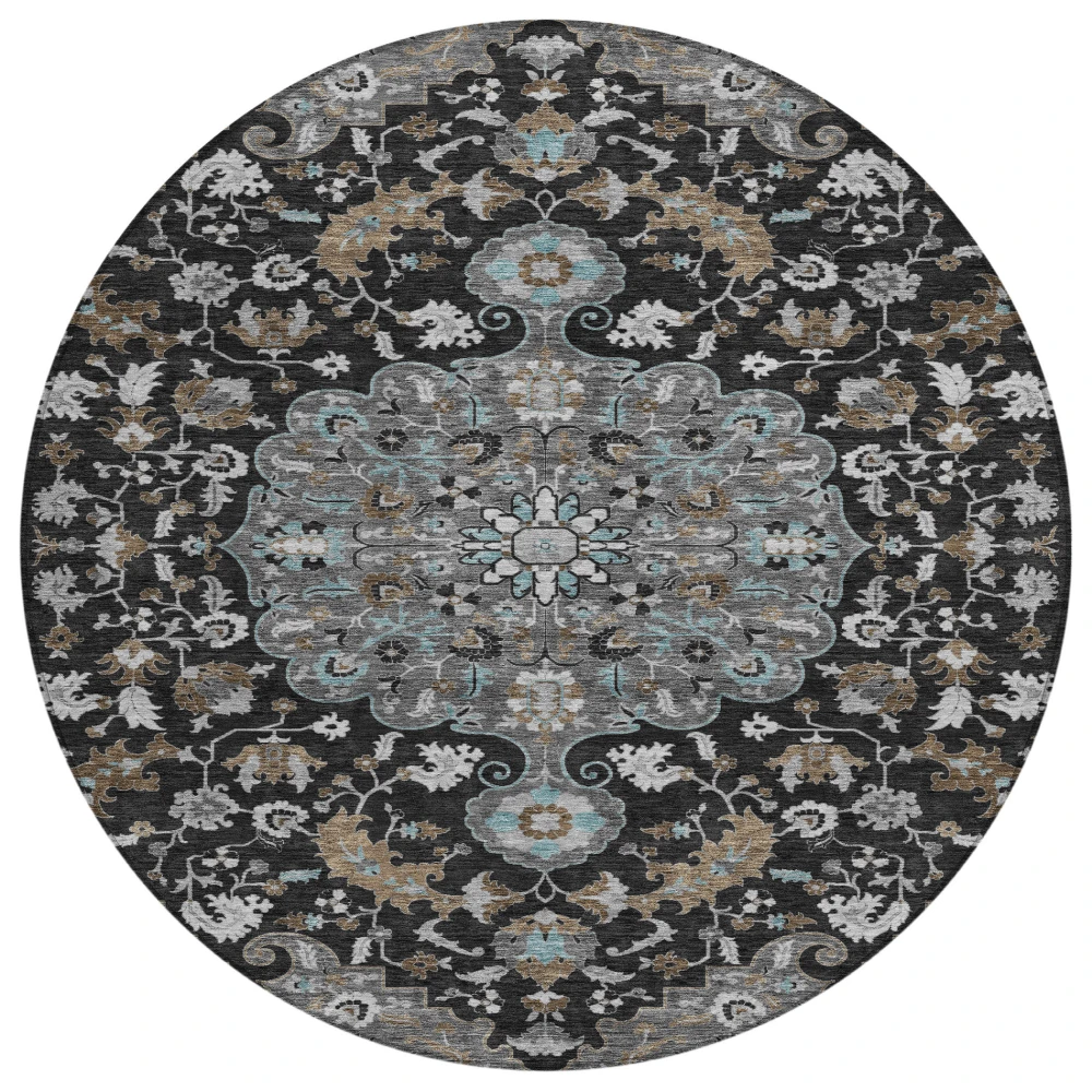 Chantille ACN2564 Black 8' x 8' Rug