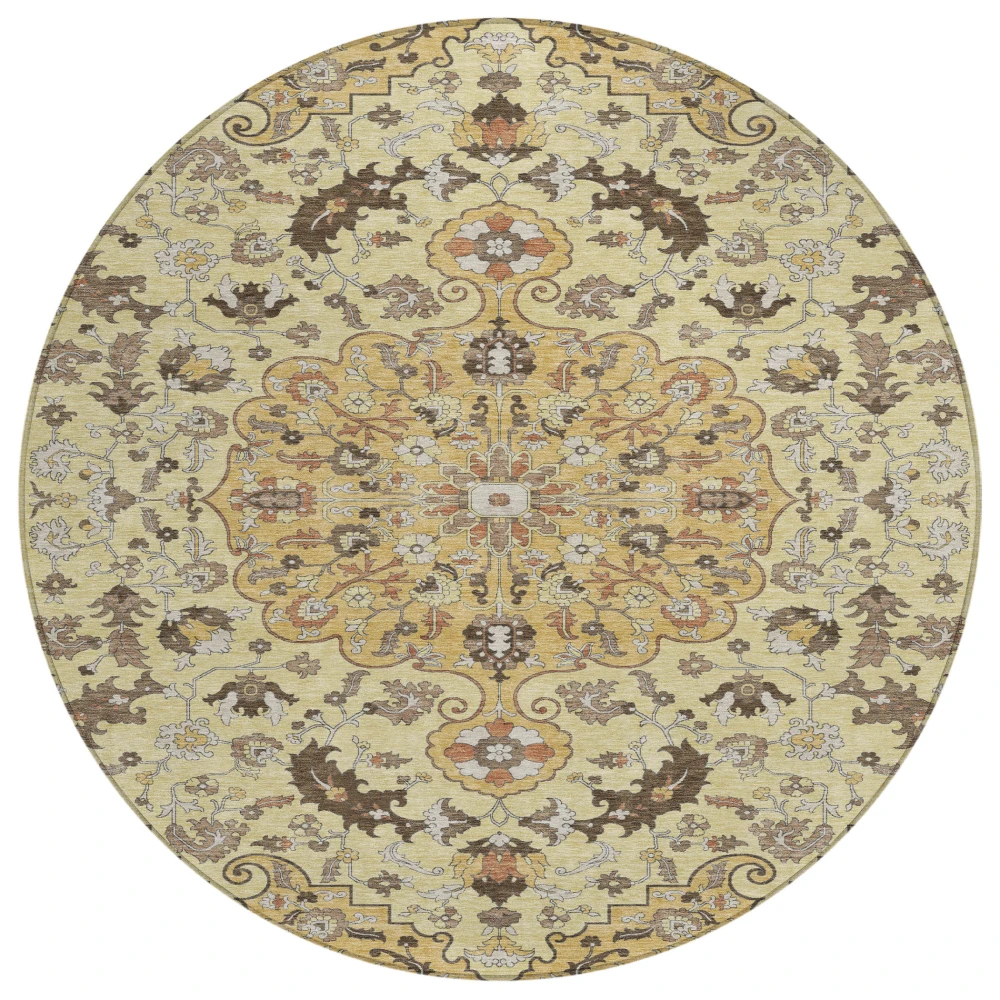 Chantille ACN2564 Gold 8' x 8' Rug