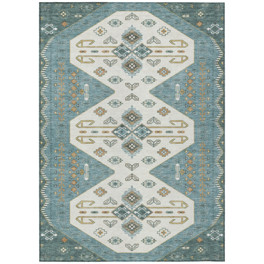 Chantille ACN2565 Teal 5' x 7'6