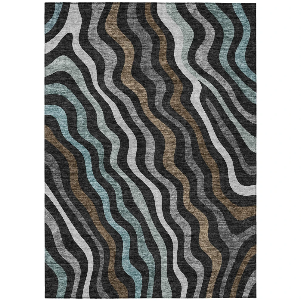 Chantille ACN2570 Black 3' x 5' Rug