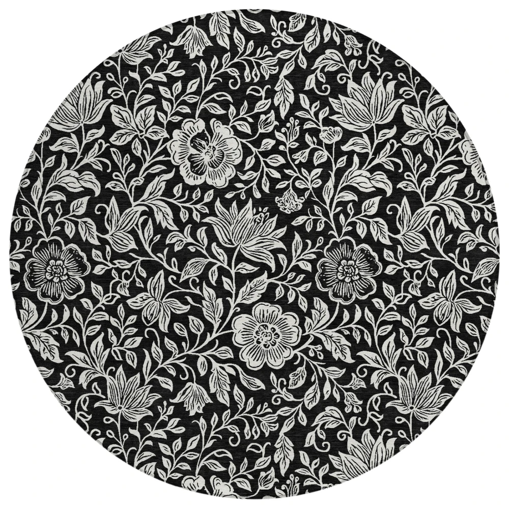 Chantille ACN2572 Black 8' x 8' Rug