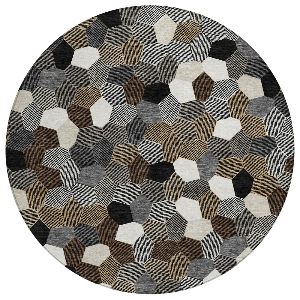 Chantille ACN2573 Black 8' x 8' Rug