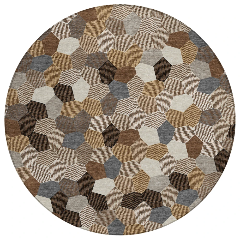 Chantille ACN2573 Brown 8' x 8' Rug
