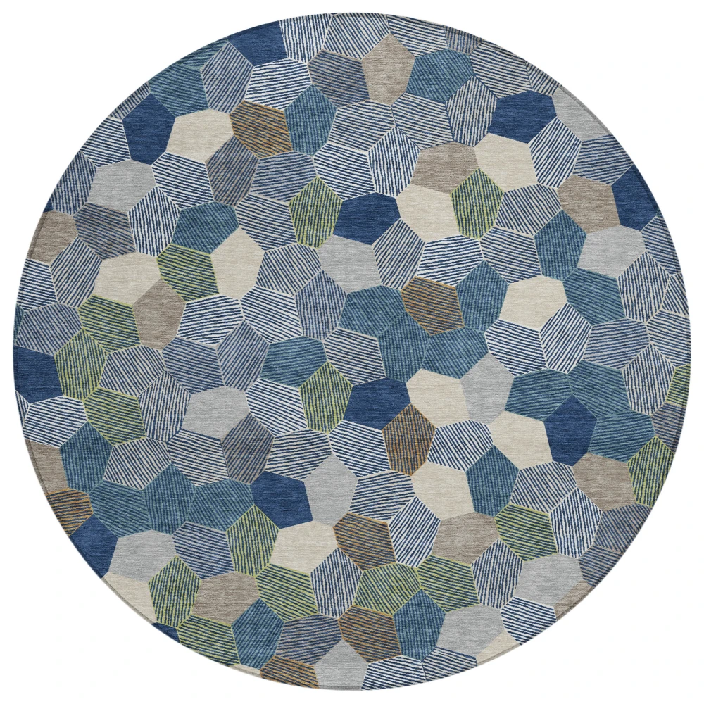 Chantille ACN2573 Navy 8' x 8' Rug