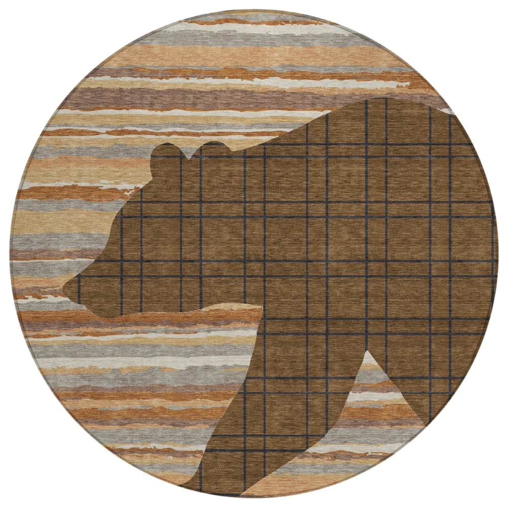 Chantille ACN2577 Brown 8' x 8' Rug