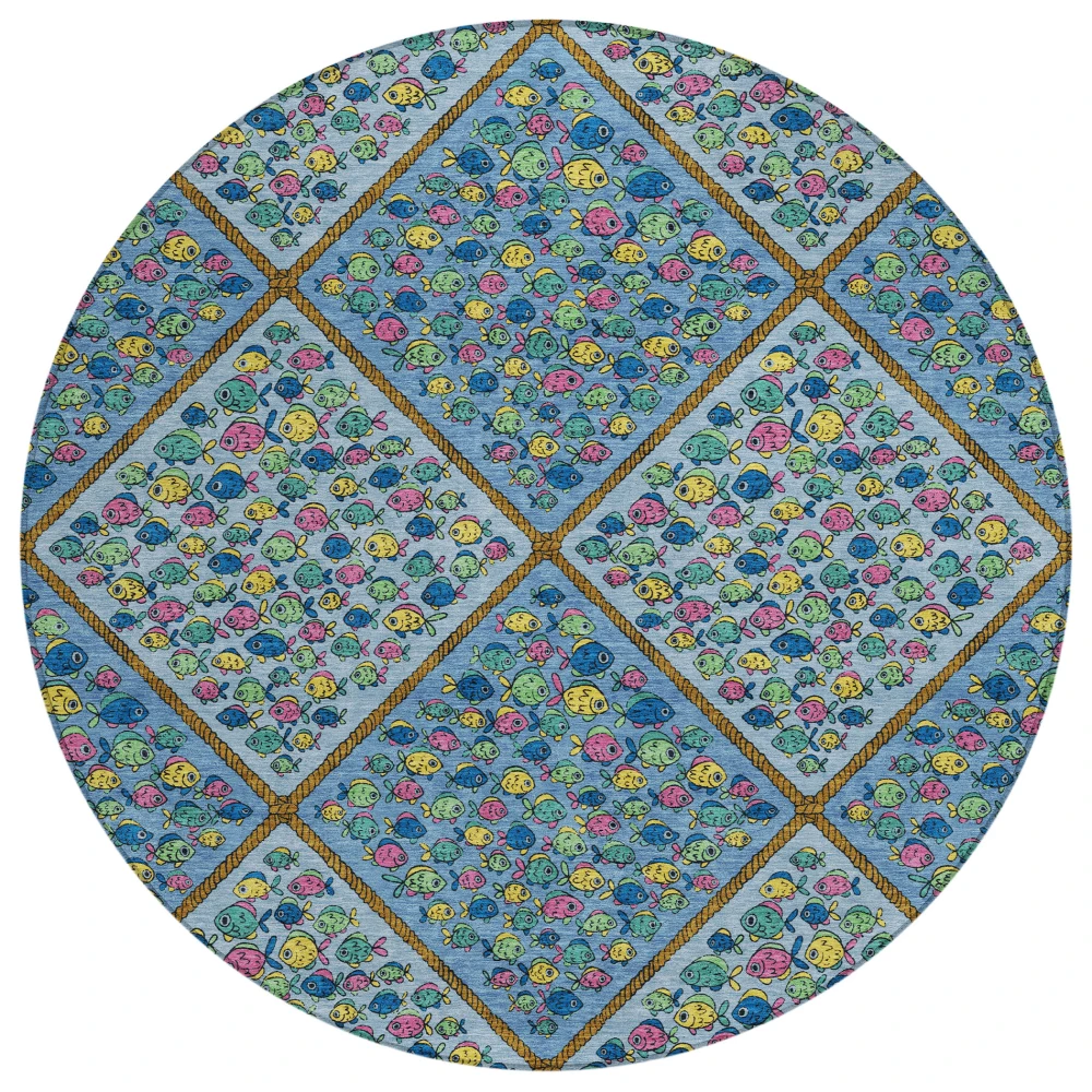Chantille ACN2579 Blue 8' x 8' Rug