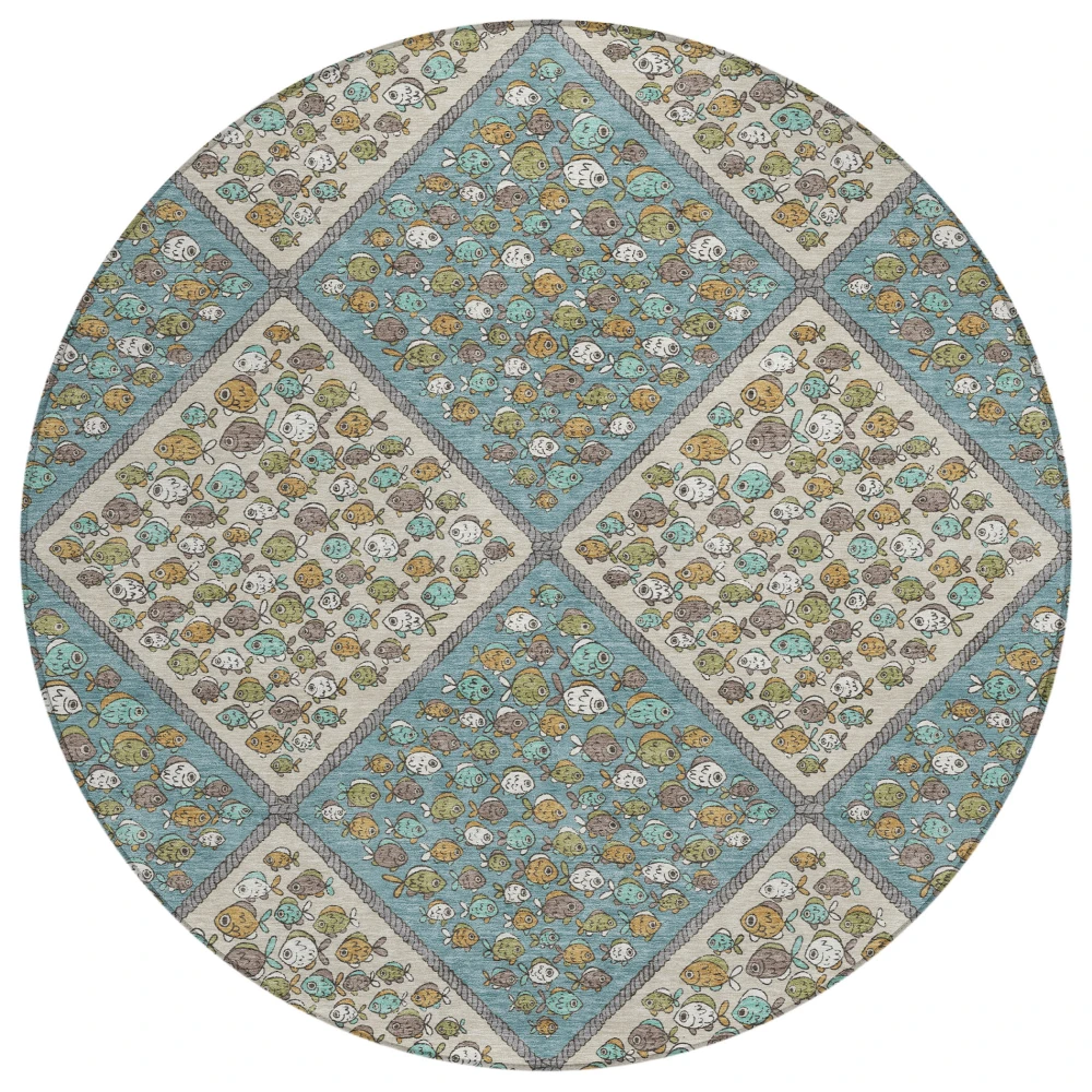 Chantille ACN2579 Teal 8' x 8' Rug