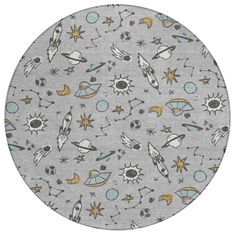 Chantille ACN2580 Silver 8' x 8' Rug