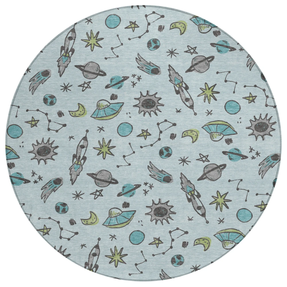 Chantille ACN2580 Sky 8' x 8' Rug