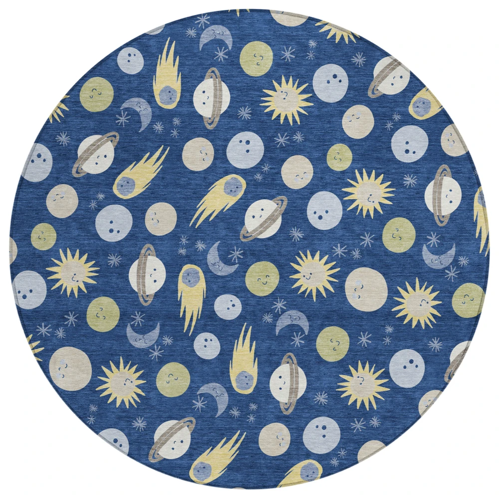 Chantille ACN2581 Navy 8' x 8' Rug